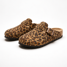 Leopard Suede Clogs