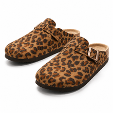 Leopard Suede Clogs